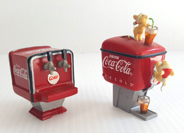 2 Coca-Cola Soda Fountain Christmas Ornaments in Arts & Collectibles in City of Toronto