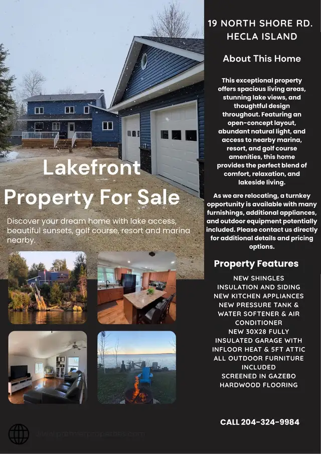 Hecla Island Lakefront Property