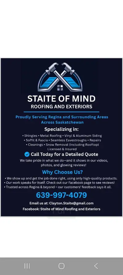 ROOFING & EXTERIORS....SHINGLES.....METAL ROOFS.....SOFFIT & FASCIA... VINYL & ALUMINUM SIDING.... E...