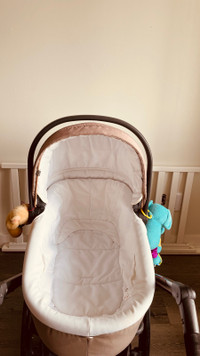 Bassinet with Stroller nd storage in mint condition 