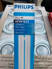 Philips PL-L 4P 40W 3300 lumens fluorescent bulb pi