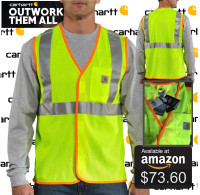 NEW * Carhartt High Visibility Class 2 Vest