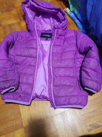 Purple puffer jacket 4-5 girls