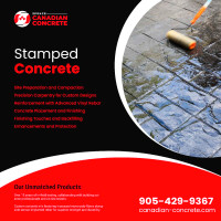 Stamped concrete 35% Off  for projects in Peterborough 