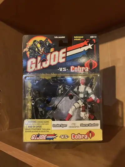 2001 Hasbro G.I.Joe vs Cobra Snake Eyes vs Storm Shadow , View more