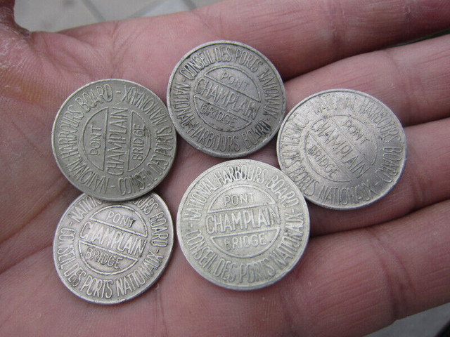 LOT DE 7 TOKEN / JETONS DU PONT BRIDGE CHAMPLAIN dans Art et objets de collection  à Laval/Rive Nord - Image 3