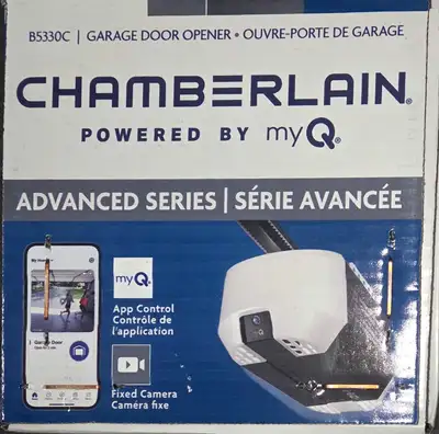 CHAMBERLAIN BUILT-IN CAMERA GARAGE DOOR OPENER B5330C  , View more