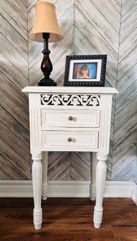 Sweet little antiqued side table