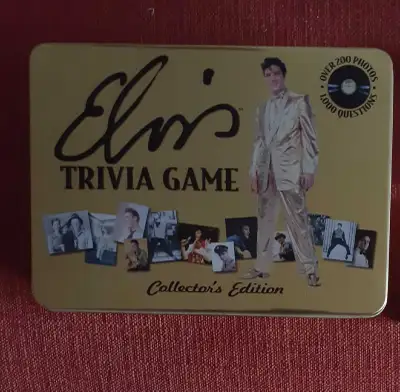 Elvis Presley trivia game and decks of cards, View more
