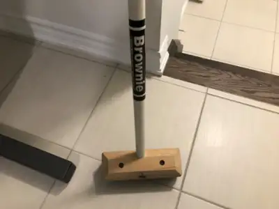Vintage Brownie Curling Broom - great for sliding, View more
