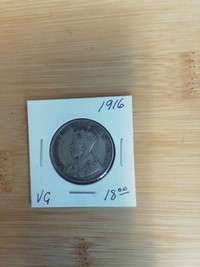 1916 Canada 50 Cents VG Coin