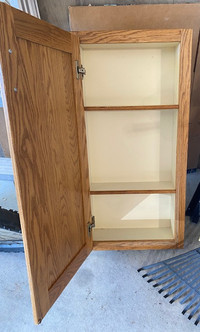 Oak Bathroom Medicine Cabinet Very Good Condition