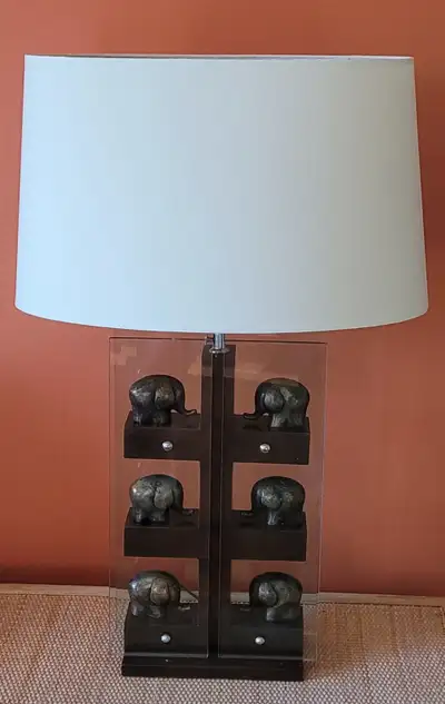 Lampe à table motif éléphant Elephant Table Lamp, View more
