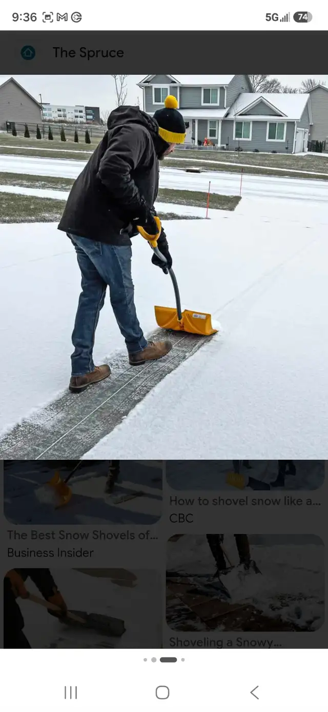 Looking for a guy or girl to shovel and operate snow blower.