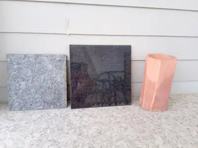 Granit noir/éclaté + cylindre pour bouteille de vin, View more