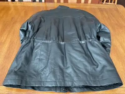 Boulevard club genuine black men’s leather jacket, View more