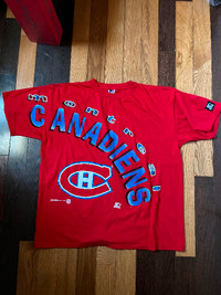Vintage Montreal Canadiens tee 90s NHL XL starter nike leafs og
