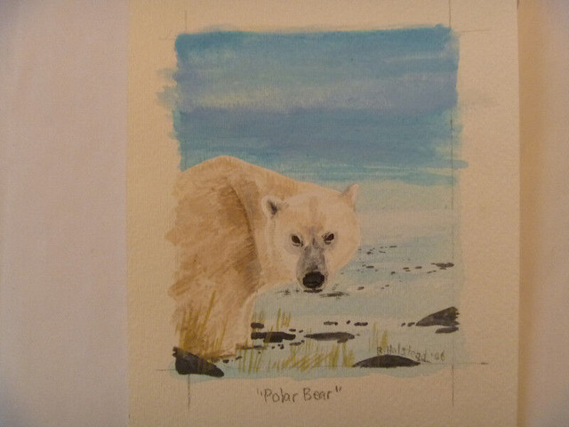 Polar Bear ORIGINAL ART - various sizes in Arts & Collectibles in Winnipeg - Image 3