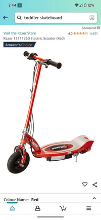 Razor kids electric scooter 