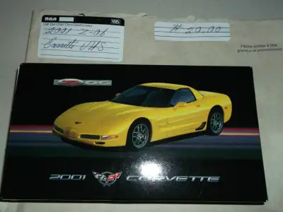 Corvette 2001 Pamphlet dépliant VHS et DVD vidéo, View more