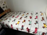 Excellent Single bed with mattress from Ikea
