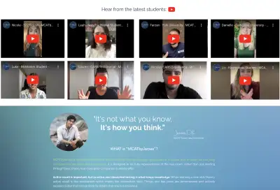 mcatbyjames.com If you’re reading this, chances are you’ve already done everything you were told to...