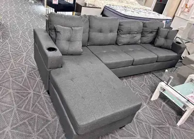 Luxury Sectional Sofa | Spacious L-Shape Couch, View more