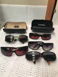 5 Pairs of Women Prescription Sunglasses Chanel + Dolce Gabbana