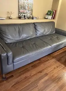 Leather couch, View more