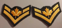 Canadian Master Corporal Rank Armed Forces Patches