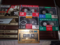 Vintage Blank Maxell Audio Cassette Tapes