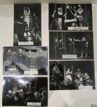 6 STRATFORD 1966 SHAKESPEARE FESTIVAL PHOTO POSTCARDS & ENVELOPE