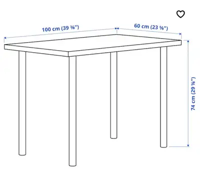 Desk White Color. 100 cms x 60 cms, View more