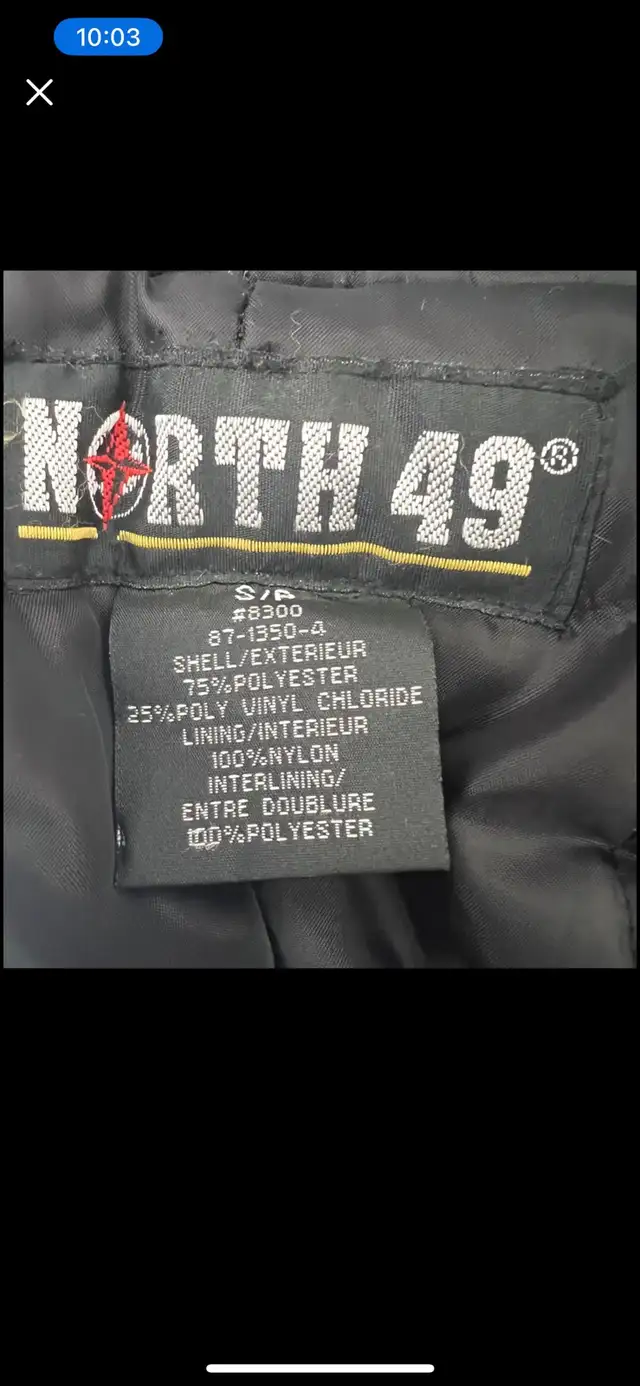 North 49 Snowpants  Mens Small Snow Pants in Men's in Kingston - Image 5