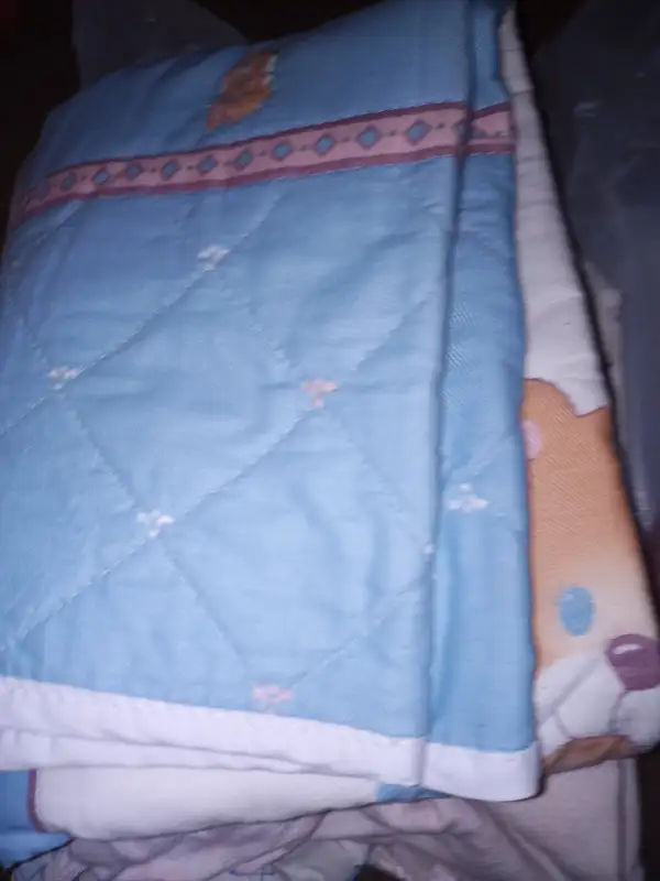 BABY  CRIB  QUILT & 2 FITTED SHEETS in Cribs in Sarnia - Image 4