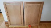 Kitchen Cabinet Doors (1 pair), Oak, 18" x 30" each