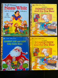 Vintage Little Golden Books Snow White, Donald Duck, Raggedy Ann