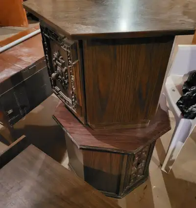 Hexagonal end tables, View more