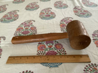 Primitive 12 Inch Hardwood Hand Hewn  Mallet Gavel