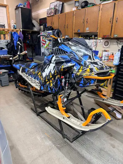 2022 Freeride Turbo 154 1000km Deviant Ink Wrap Munster finger throttle and guard 14L stackable linq...