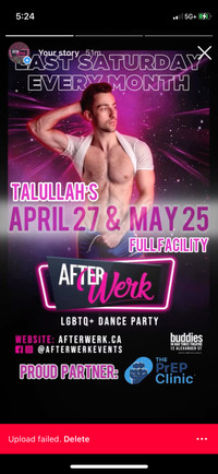 SATURDAY APRIL 27! After Werk Gay Lesbian LGBTQ+ Dance Party