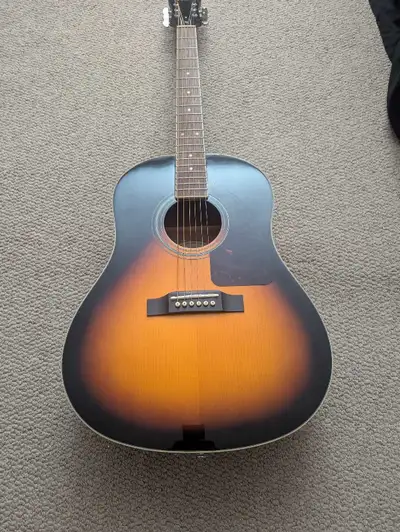 Epiphone quality solid top acoustic guitar, View more