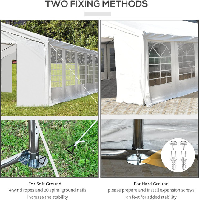 40' x 20' Large Outdoor Party Event Tent Patio Gazebo Canopy wit in Patio & Garden Furniture in Regina - Image 3
