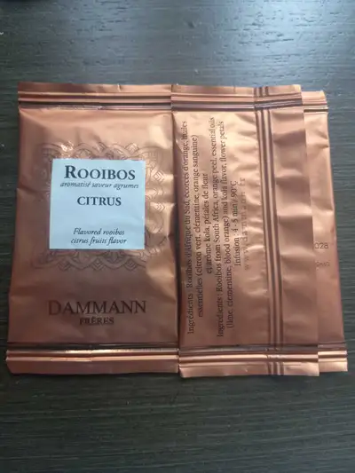 Dammann Frùères Rooibos Citrus Tea 5 Tea Bags Brand New, View more