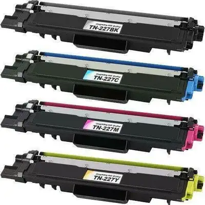 Compatible toner for TN227 BCMY with chip , price $30/each, View more