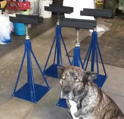 Boat stands for boats up to 34'. Min height 25" - max height 36". I had these built for my boat but...