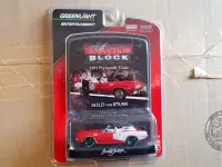 1:64 Greenlight Auction Block S 12 1971 Plymouth Cuda Convert gm