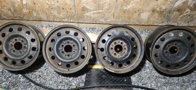 Offering a set of four used steel rims, size 18 x 7.5, perfect for an F150. These sturdy rims are re...