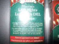 2 BRAND NEW sets of battery operated LED 20 multi mini lights