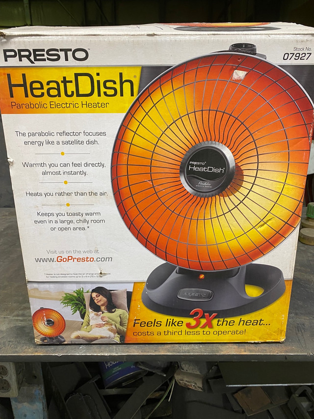 Presto Heat Dish, Parabolic Electric Heater in Heaters, Humidifiers & Dehumidifiers in North Bay